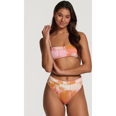 Shiwi Ladies Lola Bikini Set Block Palm Iced Strawberry Pink Größe: 34 | Bikinis Outlet | Damen | Rosa