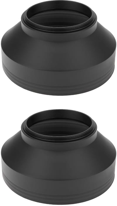 Inovra- Rubberen Kap 3-traps Inklapbaar - 55mm Schroefdraad - Verstelbaar - Schokabsorberend - Lichtgewicht - Duurzaam Rubber - Lenskap