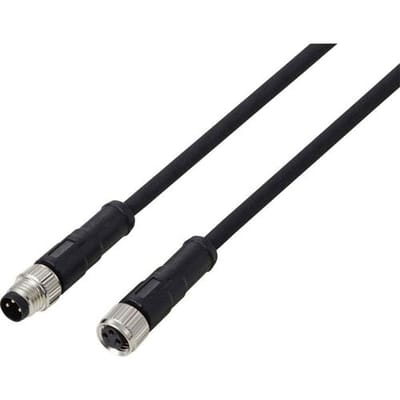 TRU COMPONENTS TC-13751992 Aansluitkabel M8 x 1 Aantal polen (sensoren): 3 Stekker, recht, Bus, recht 2 m 1 stuk(s)