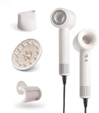Hoge snelheid haardroger met Plasma & Ionische technologie – 400g lichtgewicht reisfohn - snel drogen, stil & veilig (geen haarinzuiging)-Hair dryer