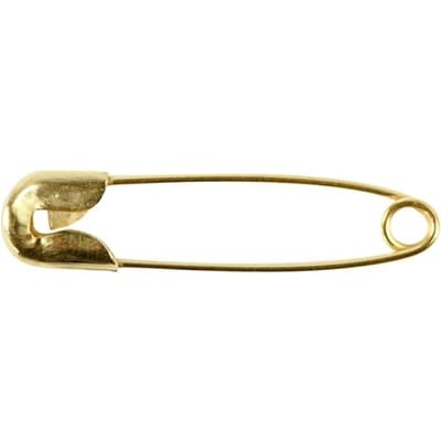 Veiligheidsspelden l: 22 mm dikte 0 6 mm goud 100stuks