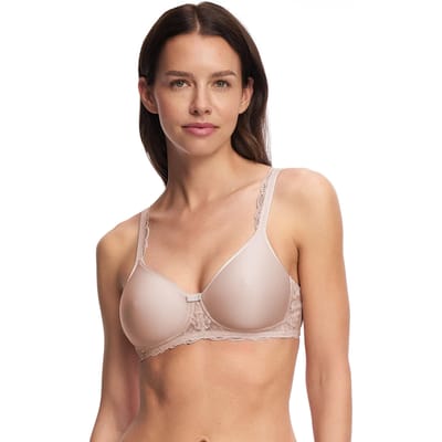 Bh zonder beugels met kant - beige - Gr. 80 C van Goldner Fashion