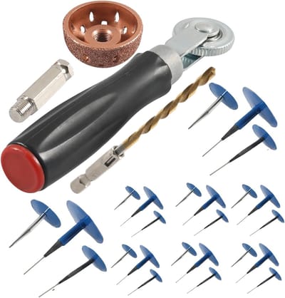 Bandenreparatieset Paddestoel - Lekke Band Reparatie - Snelle Bandenreparatie - Verwijdert Luchtbellen - 24 + 3 stuks - N.v.t.