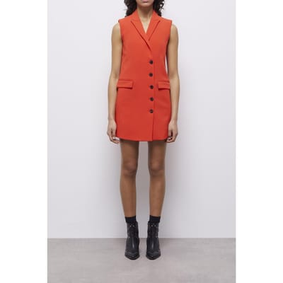 The Kooples Sleeveless Tailored Dress Orange Maat: 34 | Mini Jurken Outlet | Dames | Oranje
