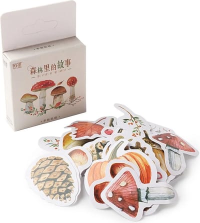 Herfst Bladeren & Pompoen Stickers 45 stickers – Bullet Journal, Planner & Scrapbook Stickers – Sinterklaas & Kerstcadeau – Schoencadeau – Cadeaus onder €5