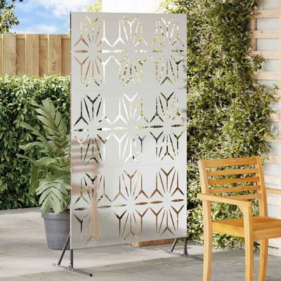 vidaXL - Privacyscherm - 100 - x - 50 - x - 180 - cm - Gegalvaniseerd - staal - zilver