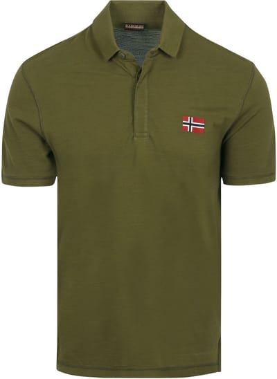 Napapijri Ebea Polo Olive - Maat M - Heren