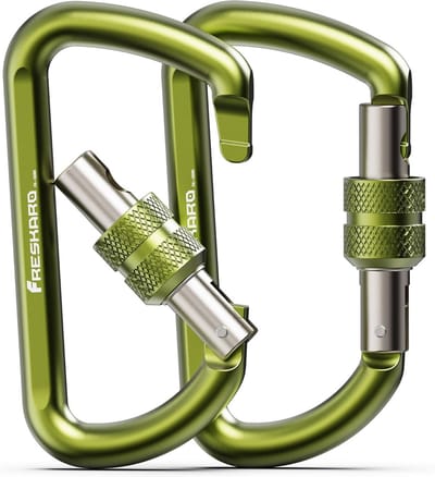 Sterke 3 Inch Karabijnhaak met Schroefsluiting - 1220 kg Belasting - Aluminium