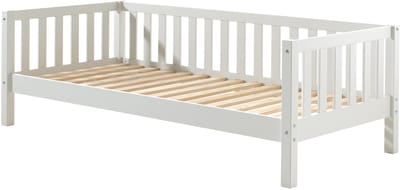 Kajuitbed Friedrich 90x200 Dennenhout - Wit - Vipack - Kajuitbed - Wit - Hout Eenpersoons Kajuitbed