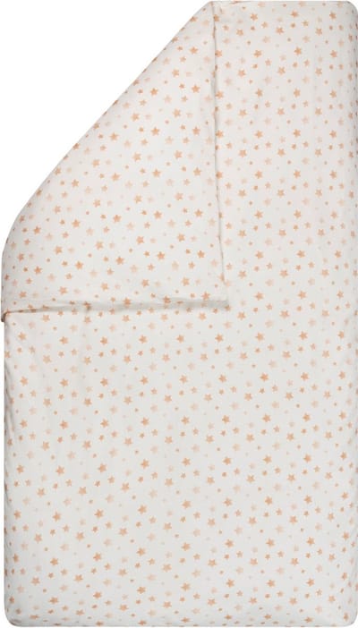 BINK Bedding Dekbedovertrek Sterre 100 x 135 cm exclusief sloop - sterren - allover - tweezijdig - oranje - terra - caramel - ecru - baby - peuter