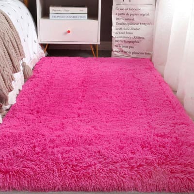 Ins Langharig Tapijt Modern Eenvoudig Computerstoelmat Yogamat Wasbaar Rond Woonkamer Slaapkamer Beddeken 40*60cm