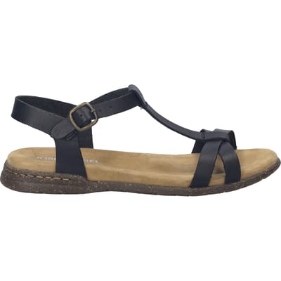 Josef Seibel FABRICIA 01 - Platte sandalenDames Sandalen - Kleur: Zwart - Maat: 40