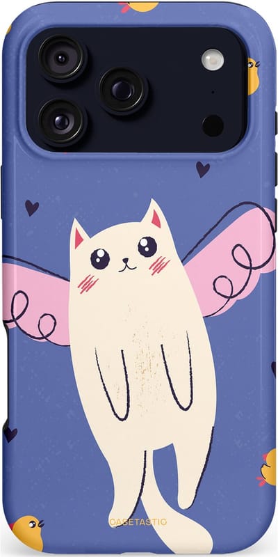 Casetastic hoesje geschikt voor Apple iPhone 17 Pro Max - MagSafe - Dubbellaagse bescherming - Kuikendief - Fashion Case - Lavendel Crème