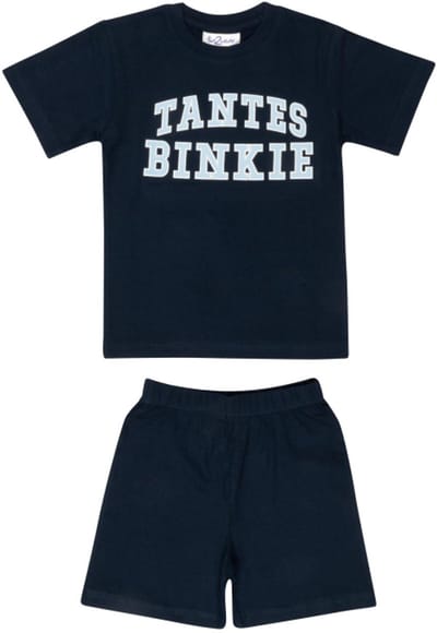 Fun2Wear jongens shortama tantes binkie donkerblauw – katoen – maat 92