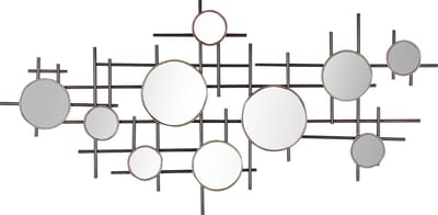 IBOS - Wandspiegel - Zwart - Metaal