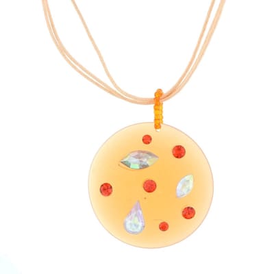 Behave - Ketting - Koord - Ronde Hanger - Oranje - 41,5 cm