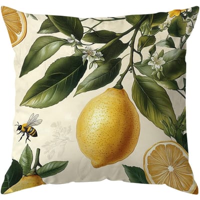 1 stuks Vintage Citroen Illustratie Kussensloop Vierkant Slaapkamer Kussenhoezen Rits Woon Zacht Huis Comfortabel Decor 45x45cm 45x45cm
