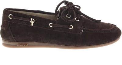 Dames Instappers & Ballerina's Maruti Eilza Dark Brown Donkerbruin - Maat 37