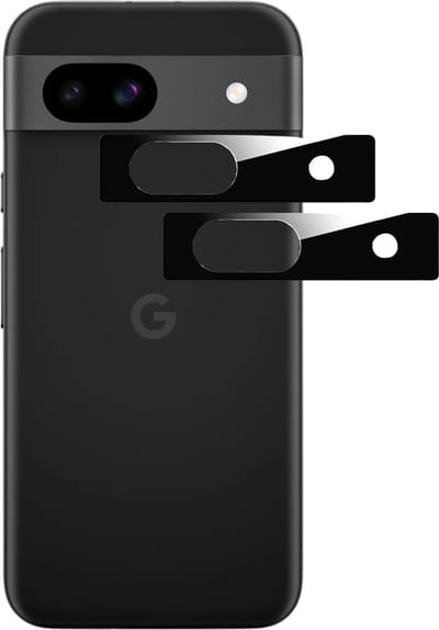 Camera Protector voor Google Pixel 8A - 2 stuks van glas Zwart glazen
