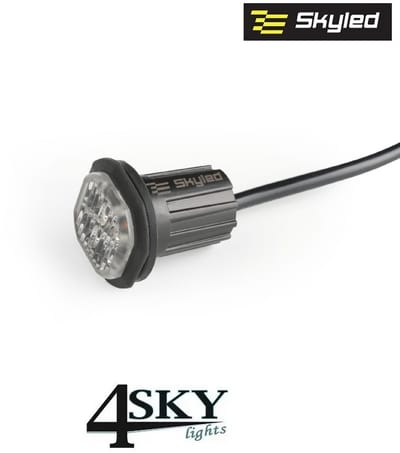 Skyled Mini Flash lamp 12W LED flitser - inbouw/opbouw - R65 R10 gekeurd 12V-24V