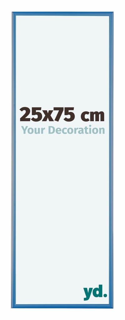 Your Decoration - Fotolijst 25x75 cm - Aluminium - Staal Blauw - Kent