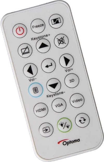 Afstandsbediening geschikt voor de OPTOMA DAEHHZZ beamer, vervangt BR-3079N