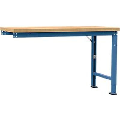 Manuflex aanbouw-werkbank Profi speciaal, tafelblad multiplex, 1500 x 700 mm, briljantblauw