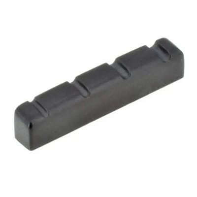 Graph Tech PT 1242 00 Black TUSQ XL Slotted Bass Nu 4-Snarig (42 x 6 mm) - Elektrisch, Rond, Plat