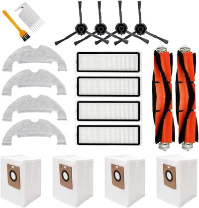 Ronte - Accessoireset voor robotstofzuiger met 20 stuks - Hoofdborstels, Hepa-filters, zijborstels en meer - Geschikt voor Dreame Bot Z10 Pro L10 Plus.