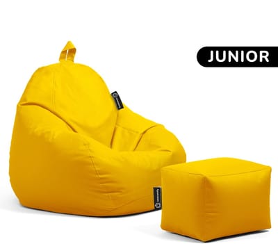 Casacomfy Pear Junior - Zitzak met Voetenbankje - Kind - Binnen & Buiten - Waterafstotend - Geel