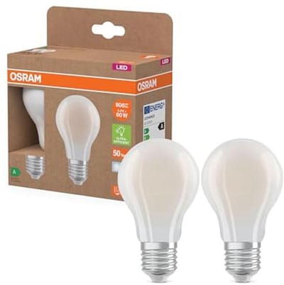 Energiezuinige LED-lamp in klassieke gloeilampvorm, 3,8 W, 806 lm, koud wit licht (4000 K), E27 fitting