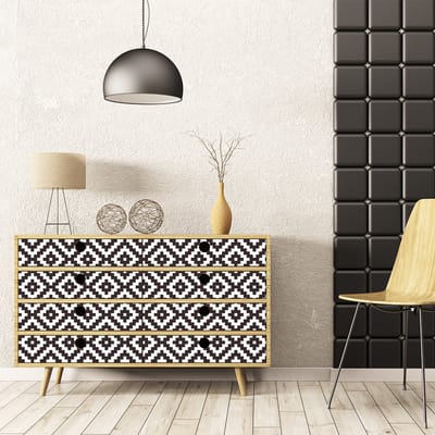 Sticker met Scandinavisch meubelmotief, 40 x 60 cm
