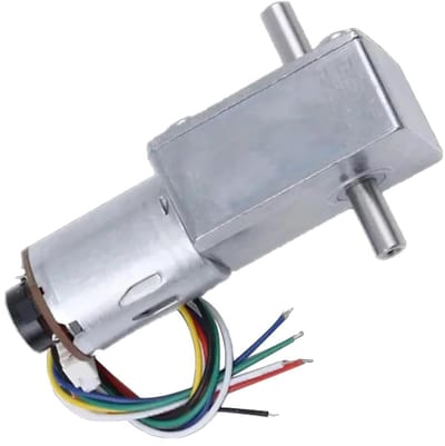 DC reductiemotor - Motor met tandwielkast - Machines aansturen - Dubbele as - 12V - Metaal