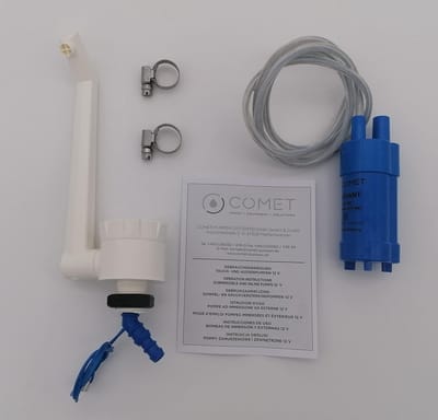 Waterkraan met Pomp Set RVS voor Caravan, Camper en Boot - 12V
