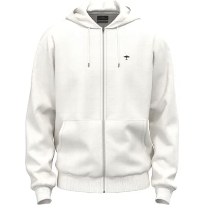 Fynch-Hatton Vest Sweat Zip Hoodie New Off White / male