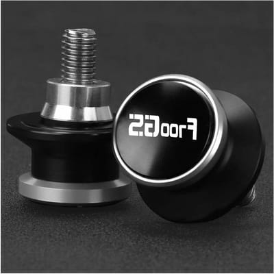 Motorfiets Swingarm Spools - Standaard Schroeven Bobbins - Onderhoud Motorfiets - Luchtvaart Aluminium - 8mm - Zilver