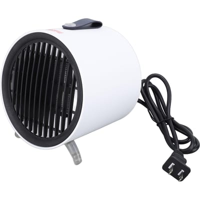 Ventilatorkachel voor Binnengebruik Draagbaar 500W Snelle Verwarming Automatische Uitschakeling Veiligheid Stille Elektrische black