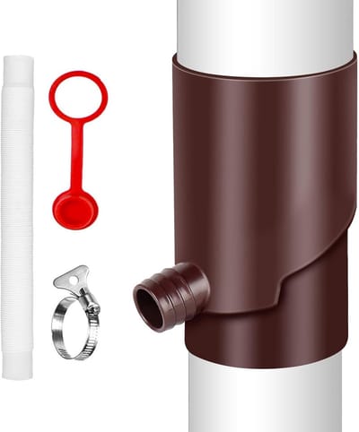 Watervat Tuin - Regenton Set - Water Verzamelen - Probleemloze Montage - Grote Capaciteit - Bruin