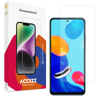 Accezz Screen Protector - Geschikt voor Xiaomi Redmi Note 11S (4G) / Xiaomi Redmi Note 11 (4G) - Gehard Glas Screenprotector