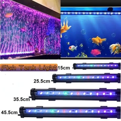 15/25,5/35,5/45,5 cm Aquarium LED Bubbellicht Kleurrijk licht Kleurveranderend licht LED Duiklicht Aquariumlicht Onderwaterlicht 25.5CM
