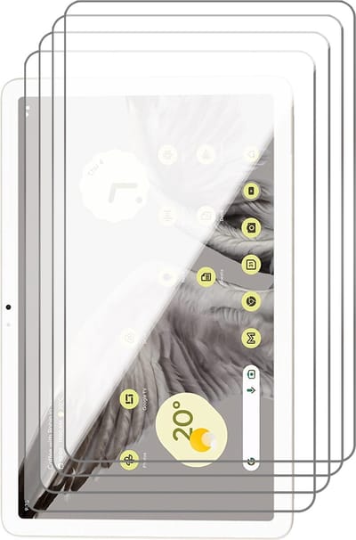 Screenprotector geschikt voor Google Pixel Tablet - 4x Gehard Glas Screen Protector GlassGuard