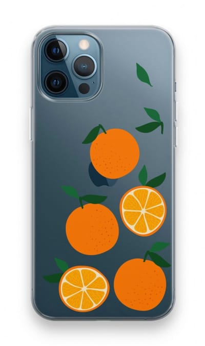 Case Company® - Hoesje geschikt voor iPhone 12 Pro hoesje - Will you be my clementine - Soft Cover Telefoonhoesje - Bescherming aan alle Kanten en Schermrand