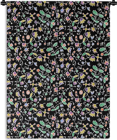 Wandkleed - Wanddoek - Patronen - Bloemen - Lente - 150x200 cm - Wandtapijt
