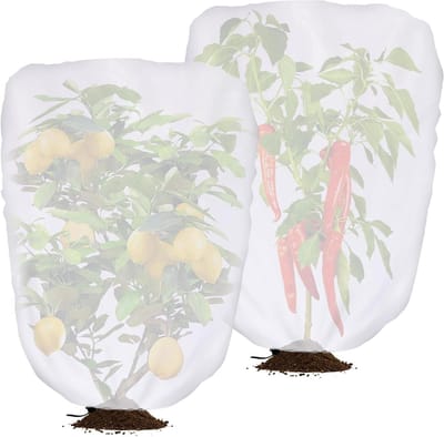 Schaduwhoes Tuinplanten - Plantenhoes Zonwering - Planten Beschermen - Wit Lichtbreking - 100x80 cm - Wit