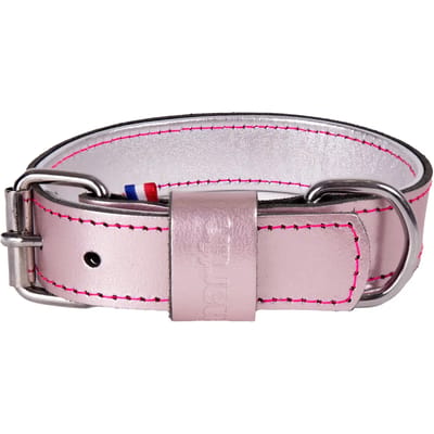 Martin Sellier Halsband Hond Dakota Leer Zalmkleurig