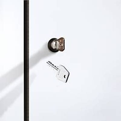 C+P cilinderslot met 2 sleutels, voor Evolo Plus, sluitcircuit tot 1000 sluitingen, zilver