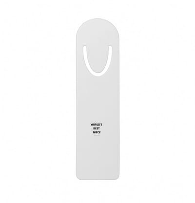Hacebo® - world's best niece It's true we checked metalen boekenlegger - Nicht - werelds beste nicht - verjaardag - cadeautje voor nicht - nicht artikelen - kado - geschenk Bladwijzer boekenleggers - 12.7 cm x 3.2cm