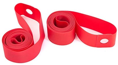 Hoge druk 18 inch velgenband voor BMX fietsen - 20mm breed - Rood - Paar