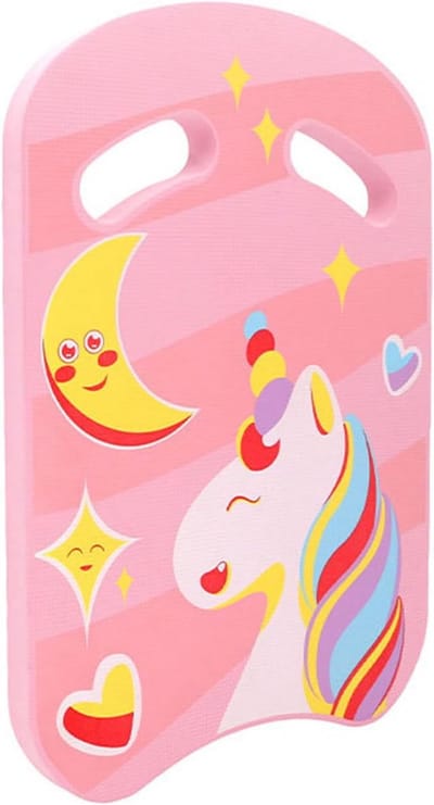 Zwem Kickboard Kinderen - Zwemhulp Float Board - Zwemles Oefenen - Leuk Eenhoorn Patroon - 29x42x2.5cm - Roze