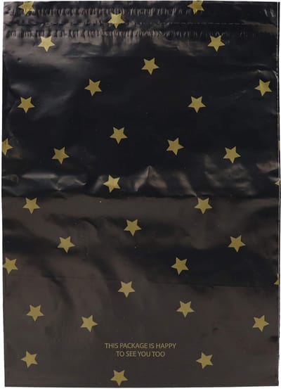 Verzendzakken voor Kleding - 100 stuks - 33.5x43cm - Print / Multi colour Verzendzakken Webshop - Verzendzakken plastic met plakstrip